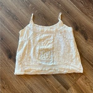 Anthropologie Meadow Rue White Tank Top